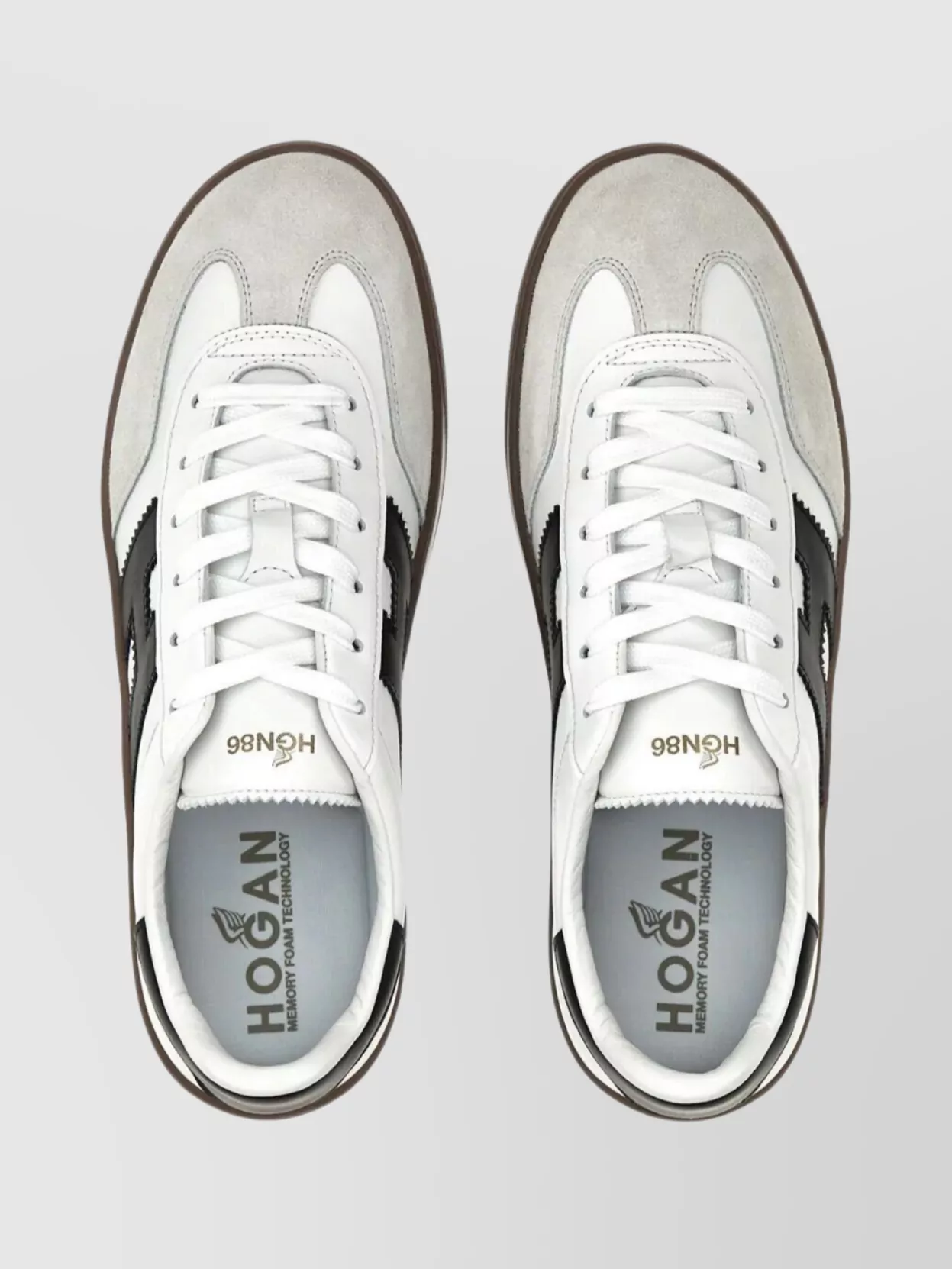 Hogan Sneakers With Contrast Panel And Round Toe