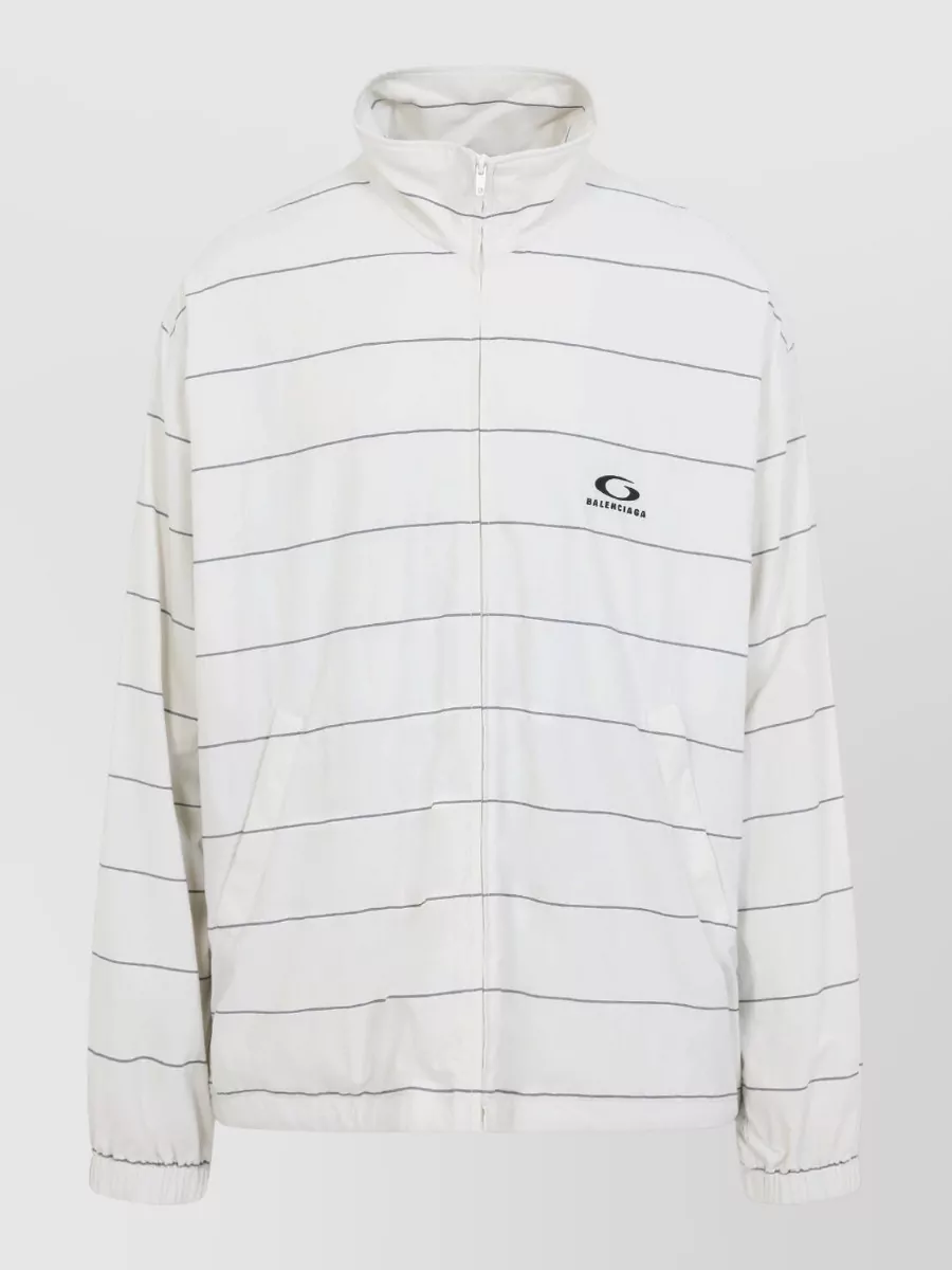 Balenciaga Striped Oversized Tracksuit Jacket