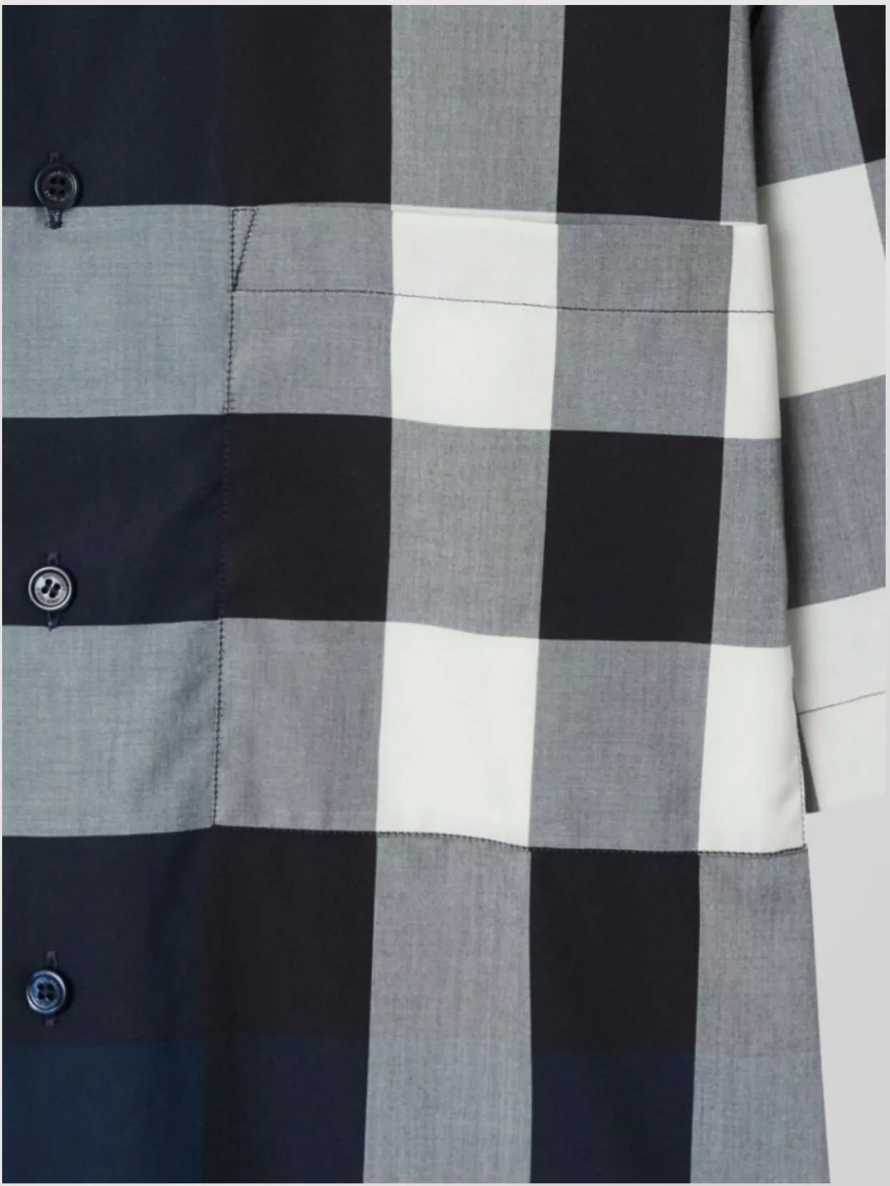 Burberry Cotton Shirt With Check Pattern And Pocket