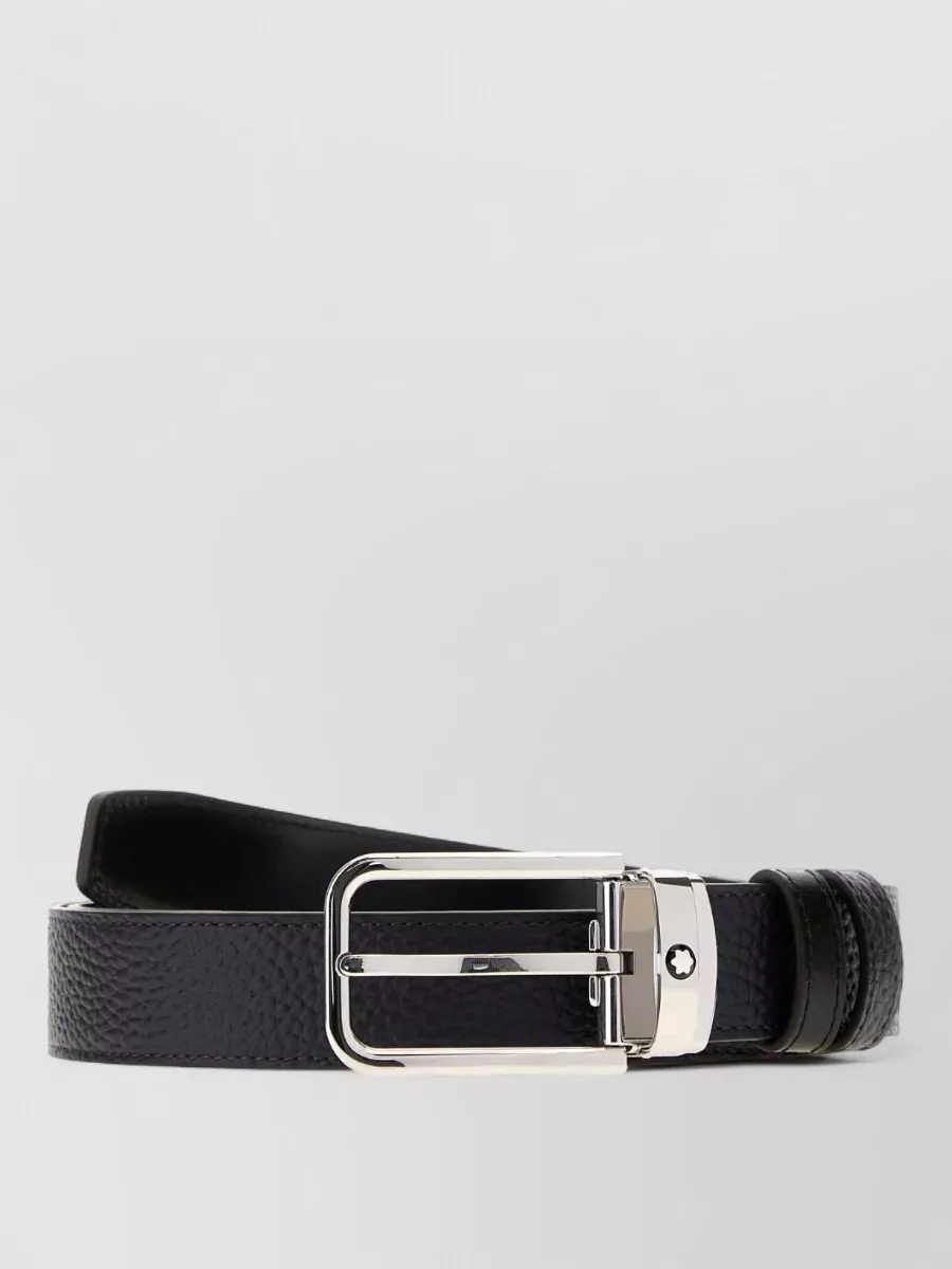 Montblanc leather reversible belt