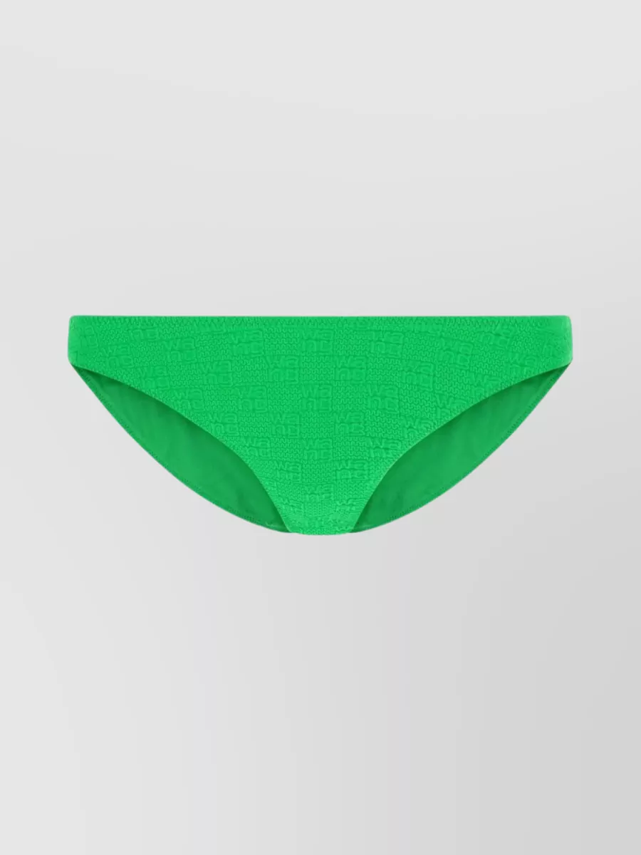 Shop Alexander Wang Textured Swim Bottoms For Beachwear In Green