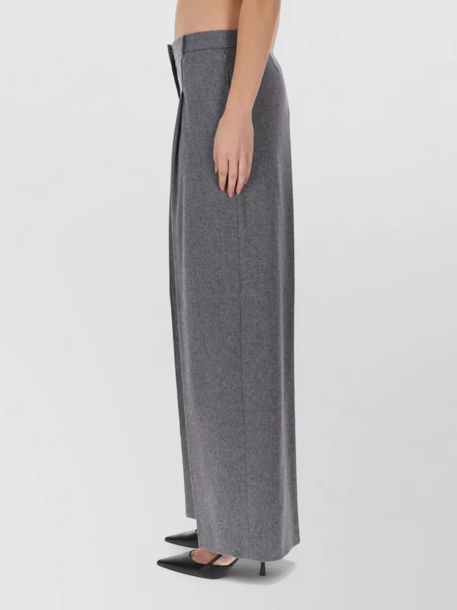 Boss Wide-Leg Trousers Pleated Front