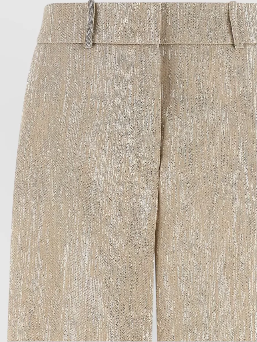 Peserico Lamé Wide-Leg Trousers