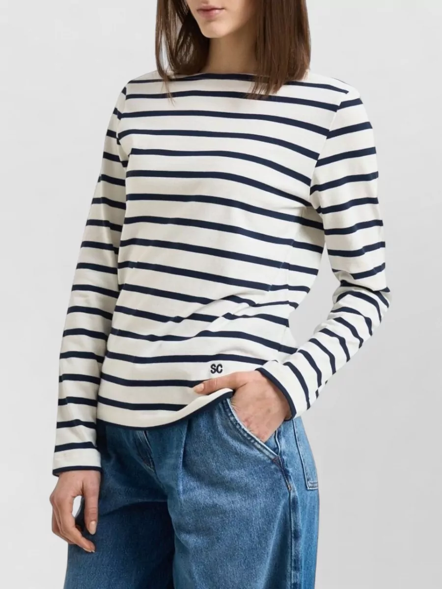 Semicouture Striped Silk Knit Sweater