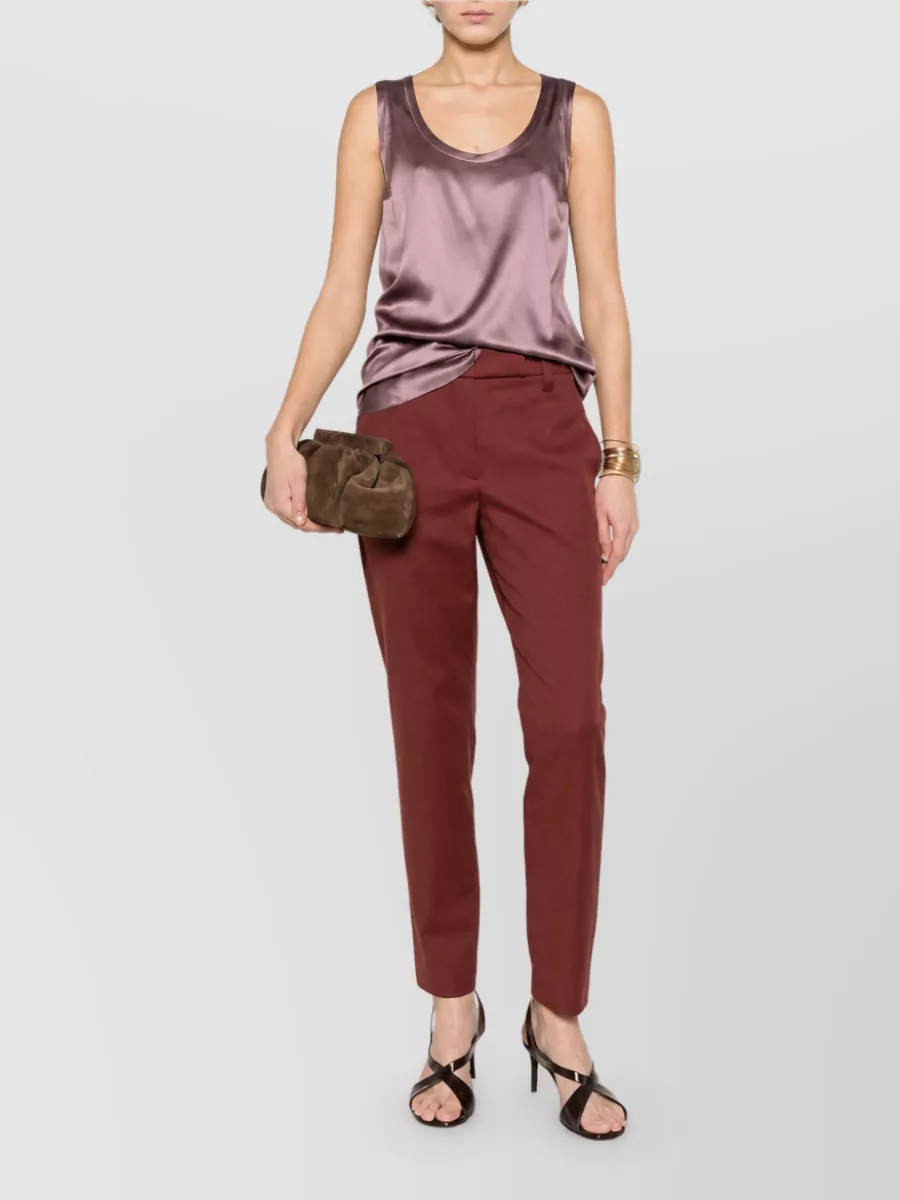 Brunello Cucinelli silk jersey top
