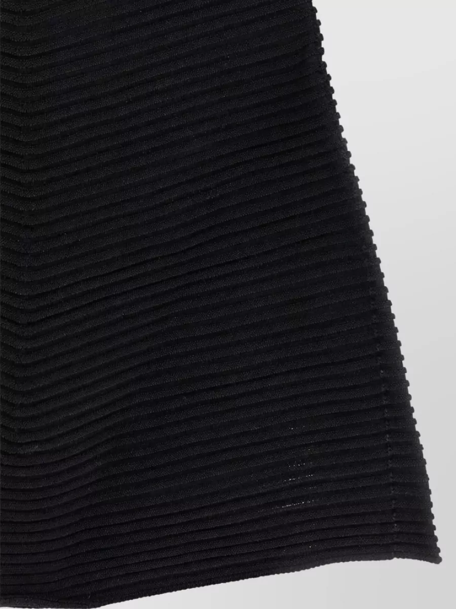 Issey Miyake Ribbed Mini Dress