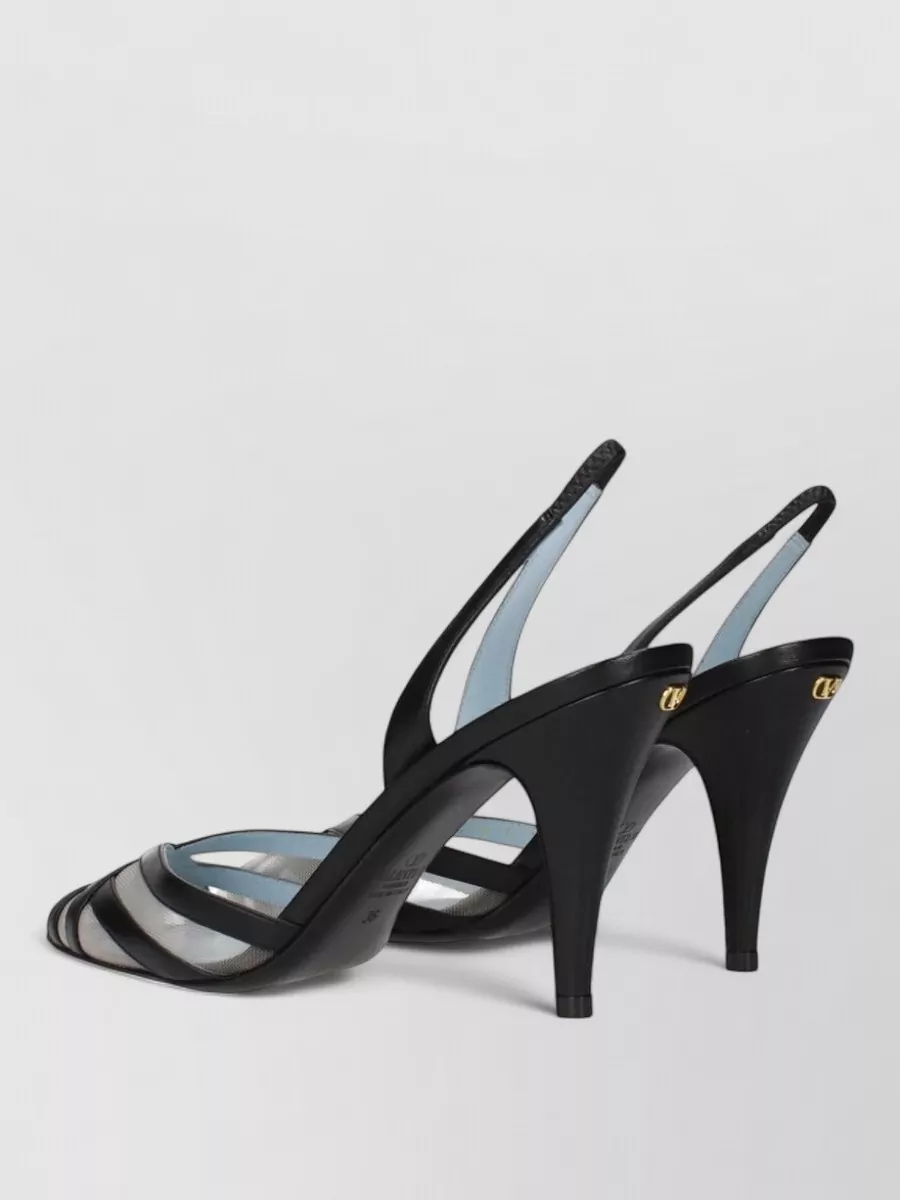 Valentino Garavani Leather Woven Slingback Sandals