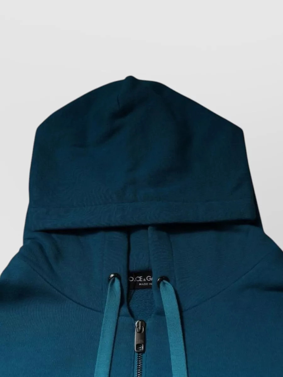 Dolce&Gabbana Cotton Logo Hooded Jacket
