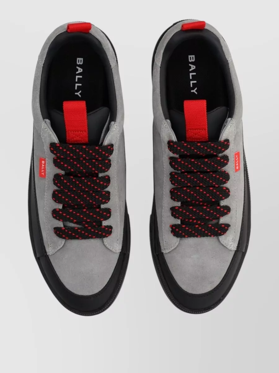Bally Calf Leather Lace-Up Sneakers