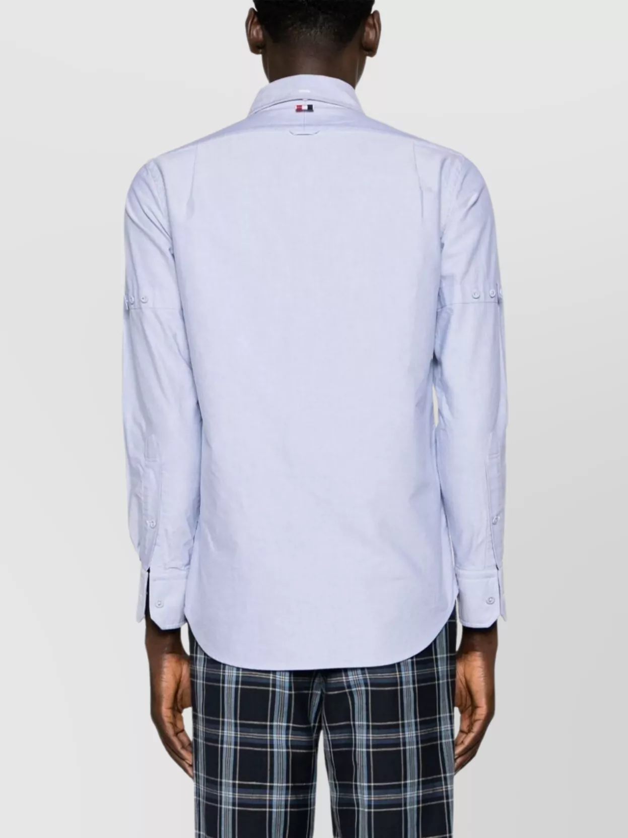 Thom Browne Button Detail Sleeve Regular Fit Shirt