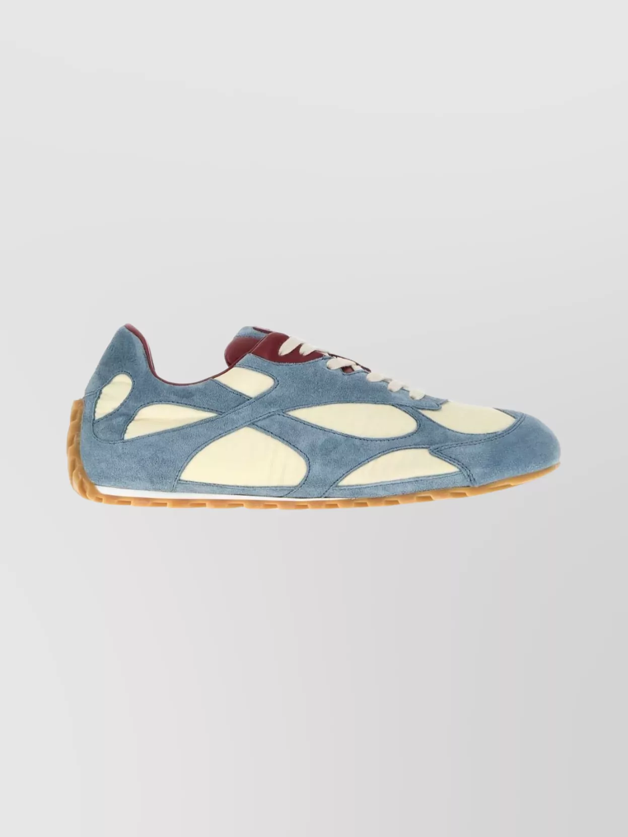 Bottega Veneta Orbit Flash Leather-trimmed Suede And Shell Sneakers In Blue