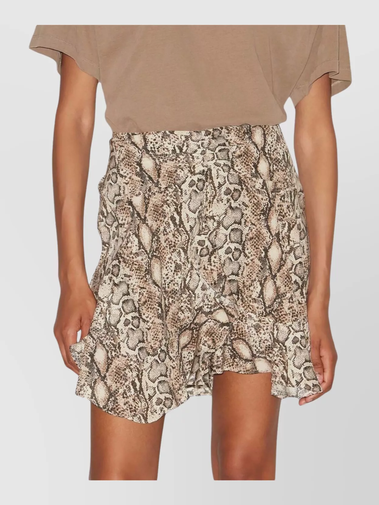 Isabel Marant Ozany Snake-print Silk-blend Miniskirt