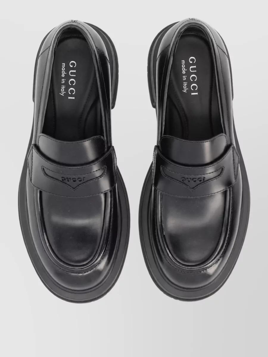 Gucci Leather Monk Shoes