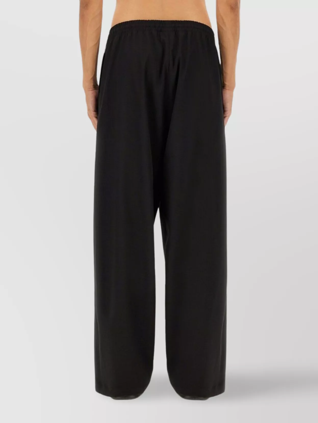 Balenciaga Wide Leg Full Length Stretch Trousers