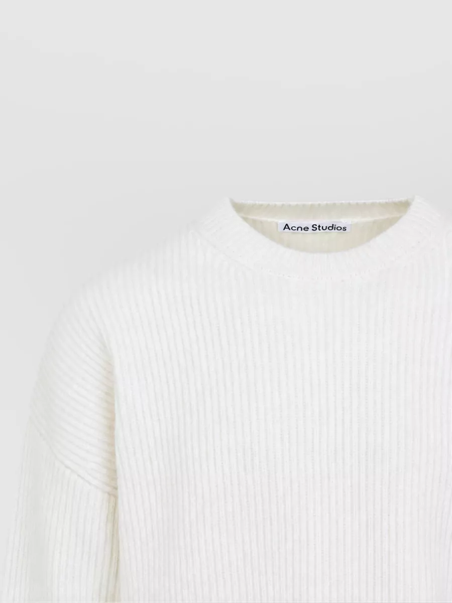 Acne Studios Cashmere Ribbed Crew-Neck Sweater