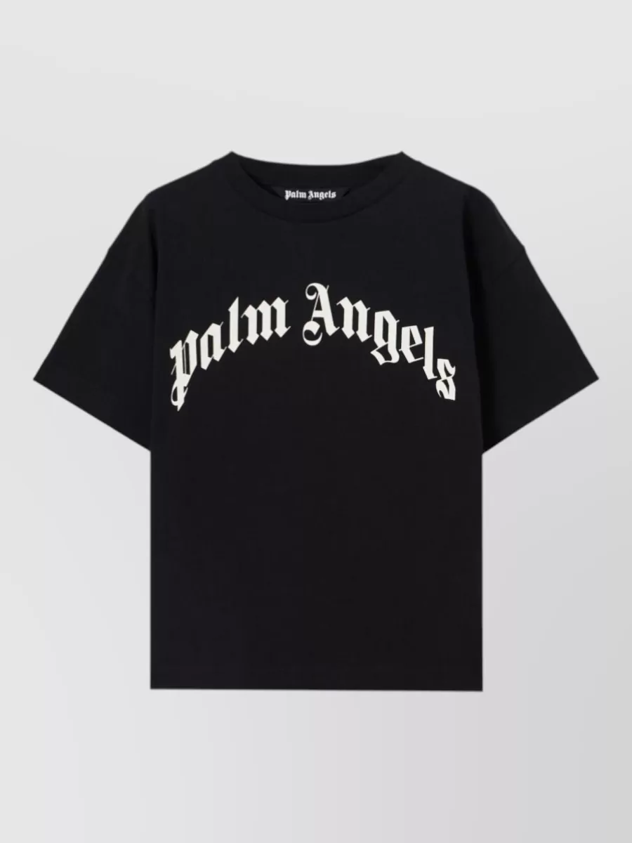Palm Angels Logo print cotton regular fit t-shirt