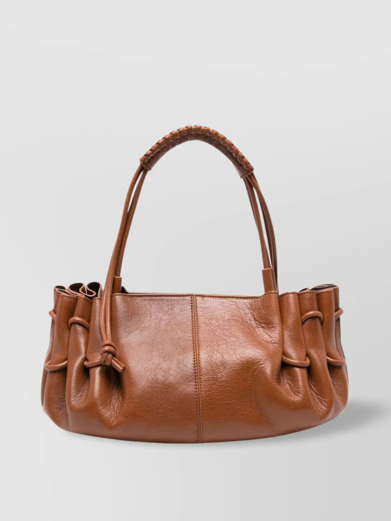 Hereu Medium Leather Shoulder Bag With Top Handle