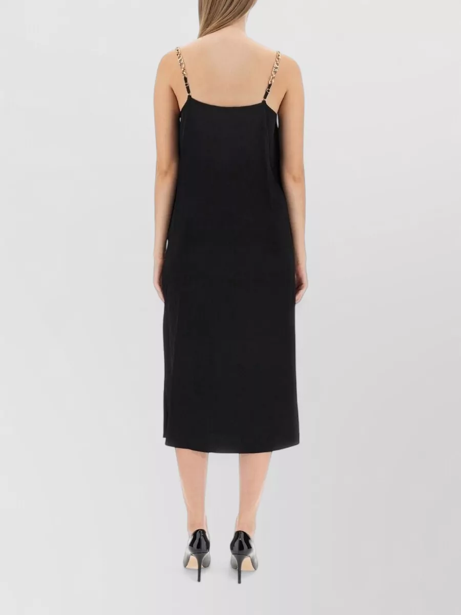 Michael Kors Logo-Strap Midi Dress