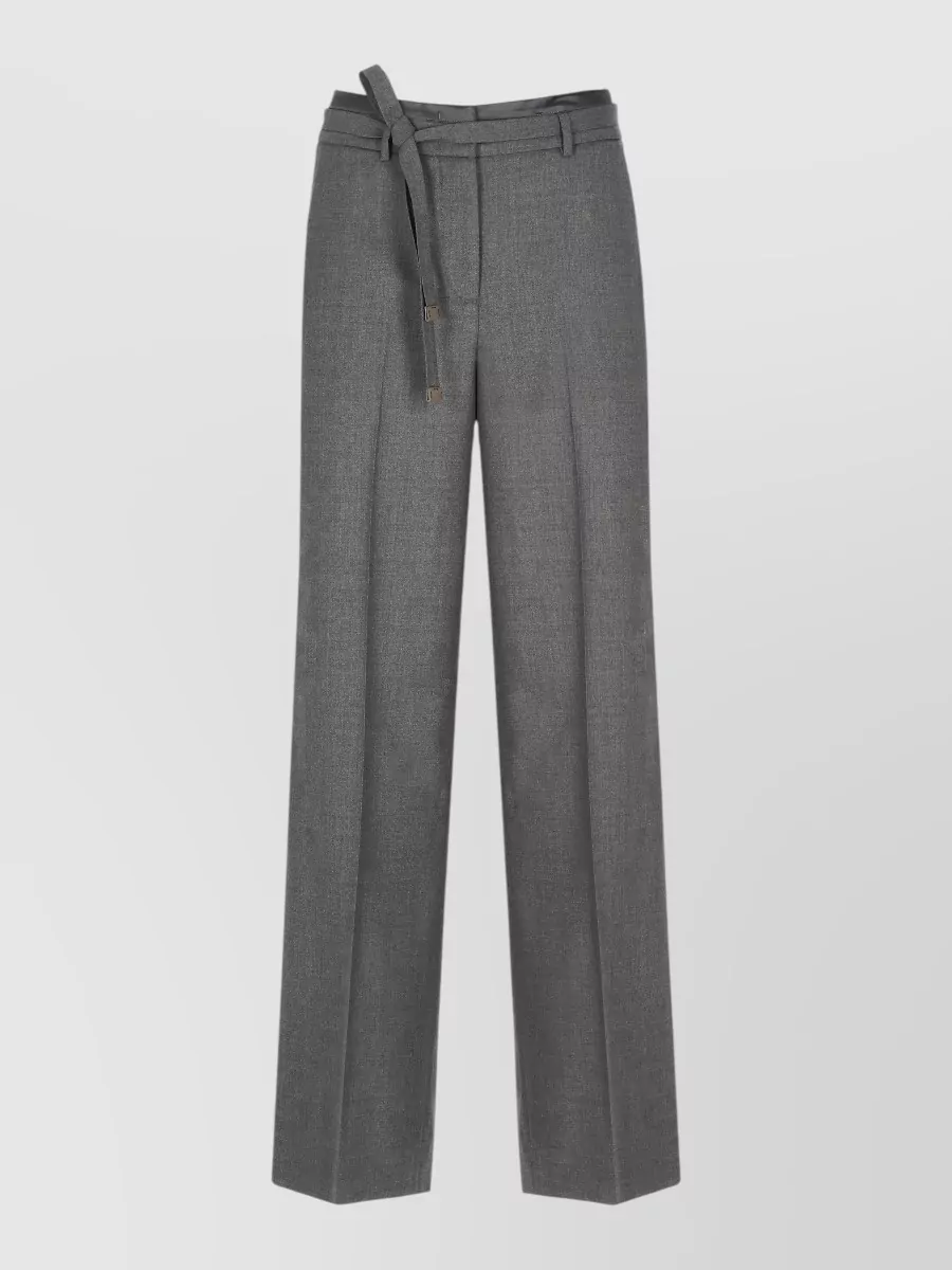 Peserico virgin wool straight-leg suit trousers
