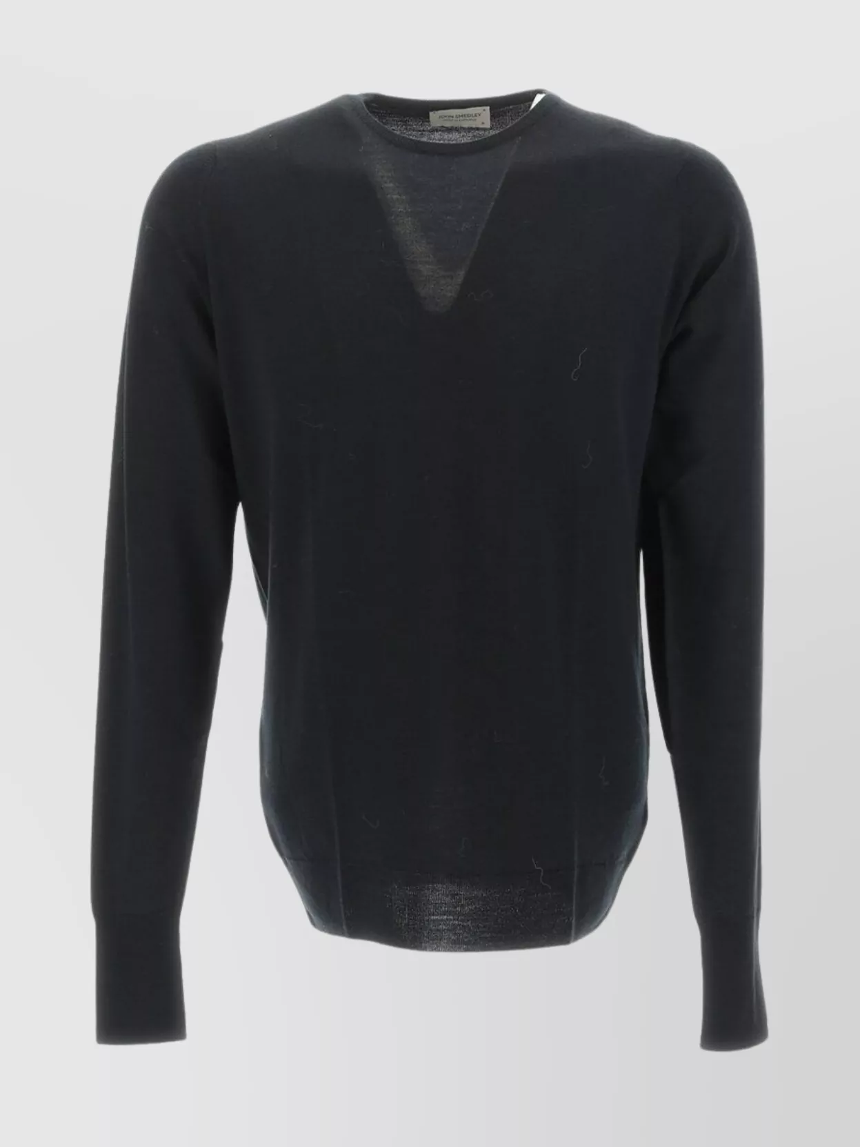 Shop John Smedley V-neck Ribbed Sweater Long Sleeves