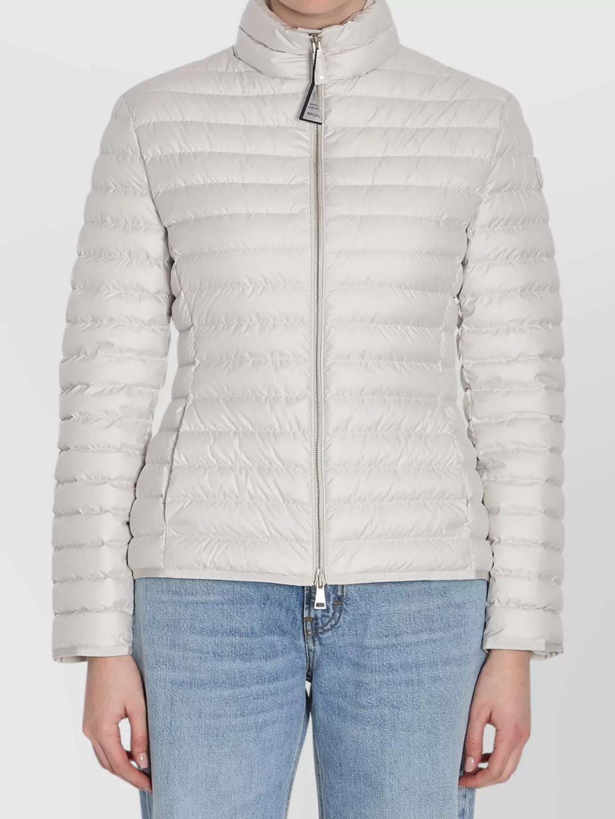 Moncler Short Quilted Down Jacket With High Collar