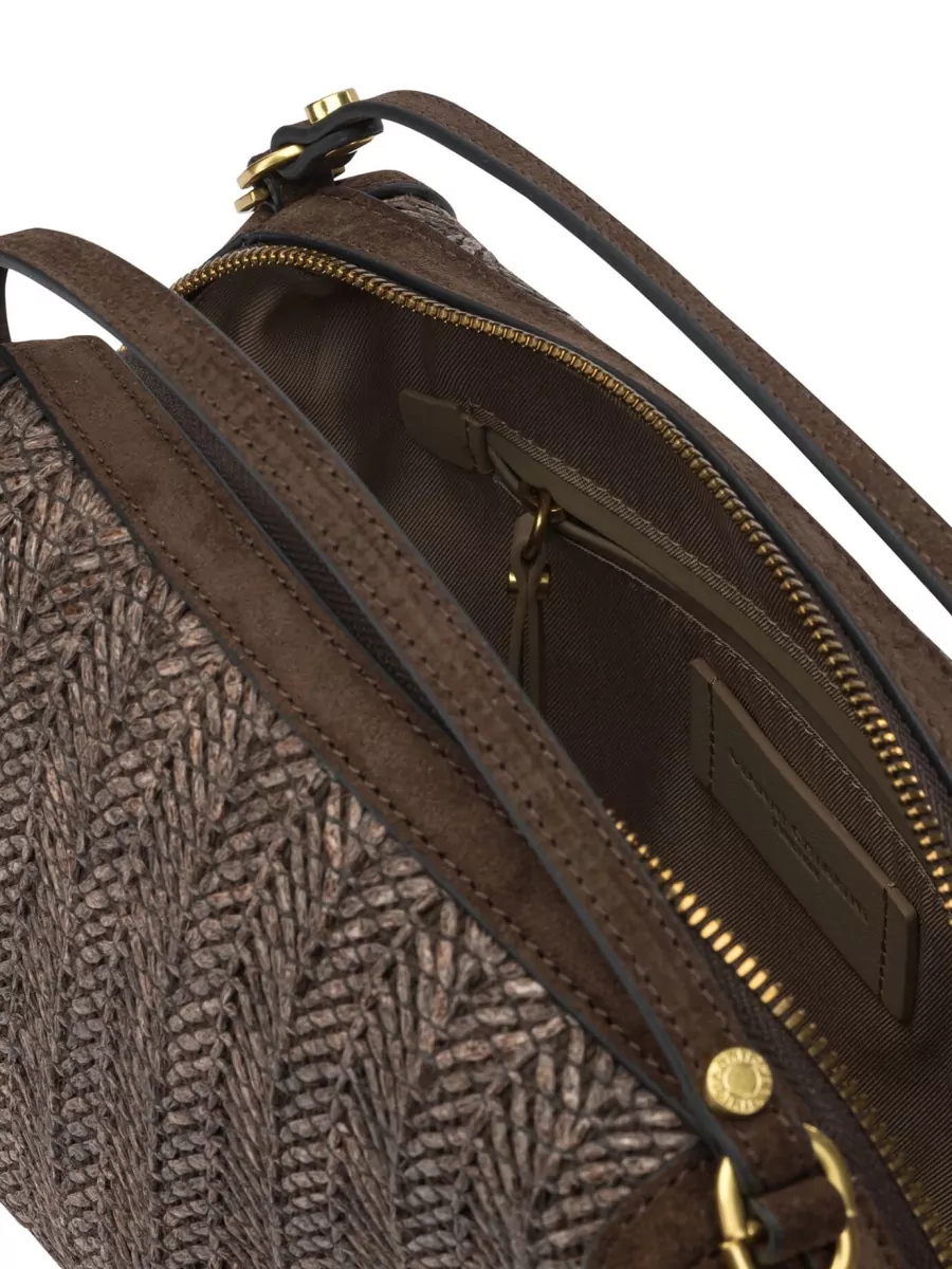 Gianni Chiarini Shoulder Bag Detachable Strap Gold Tone Hardware