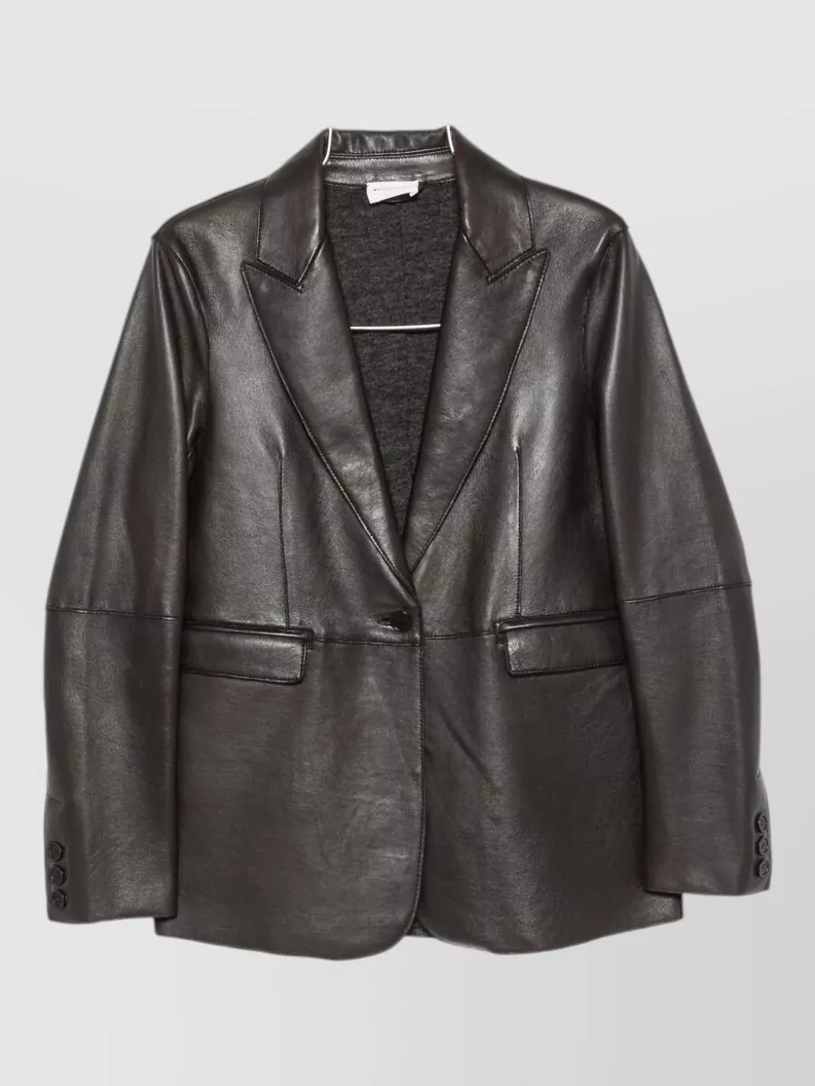 Parosh leather blazer