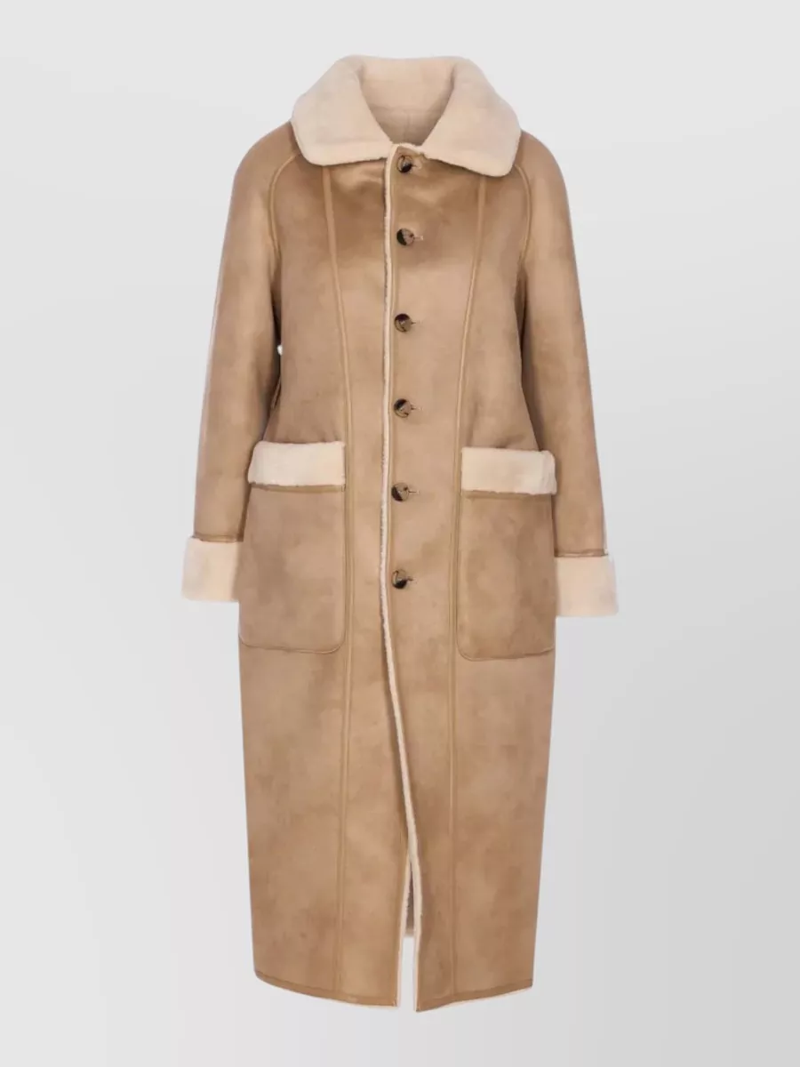 Urbancode Reversible Belted Long Faux Fur Coat