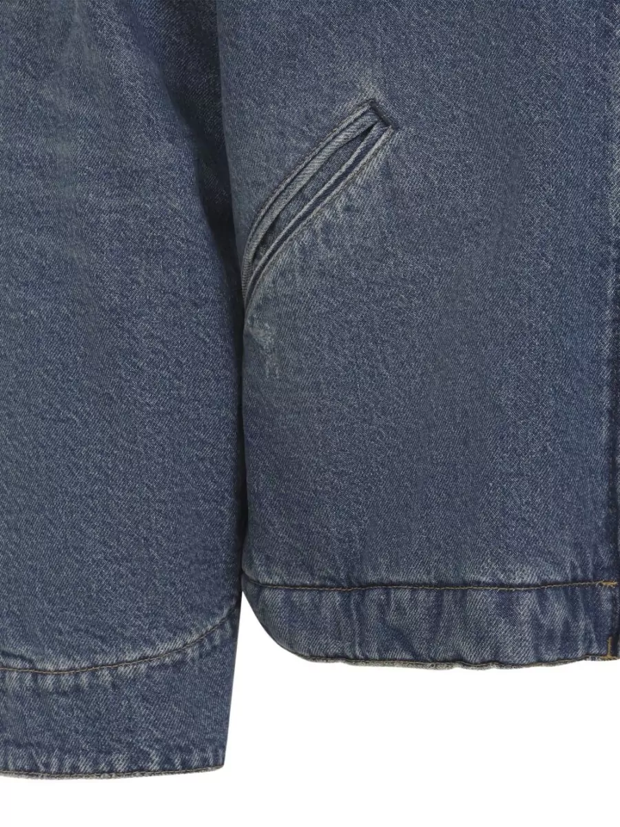 Carhartt Wip Detroit Denim Jacket Point Collar Buttoned Cuffs
