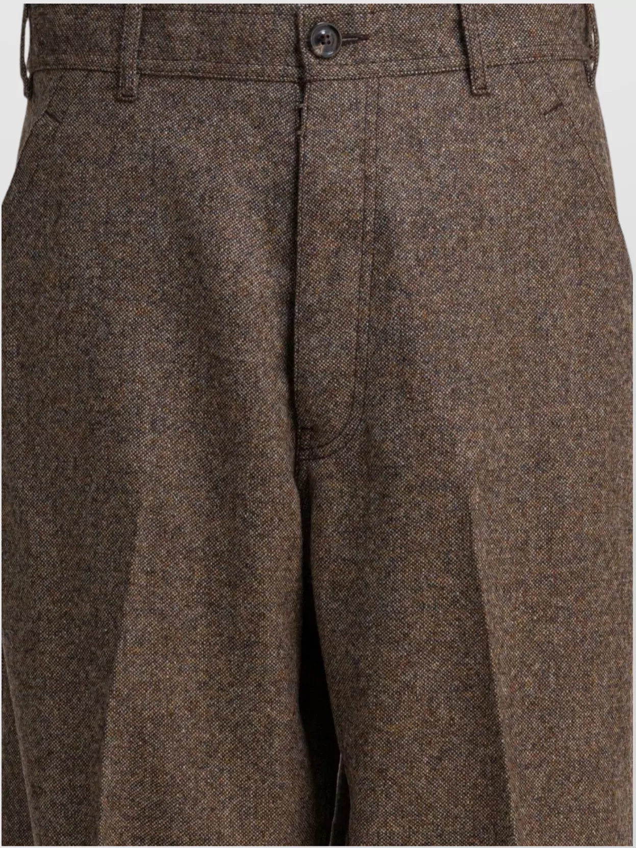 Maison Margiela Tailored Wool Trousers With Pleats And Cuffs
