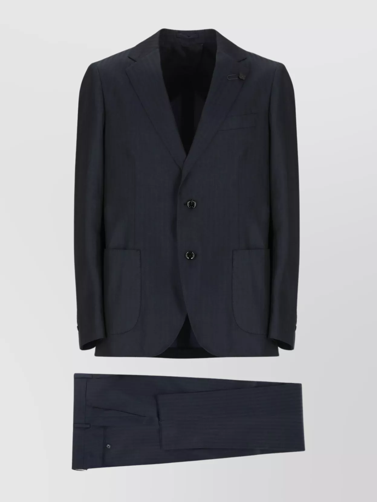 Lardini Tailored Double-breasted Suit With Peak Lapel