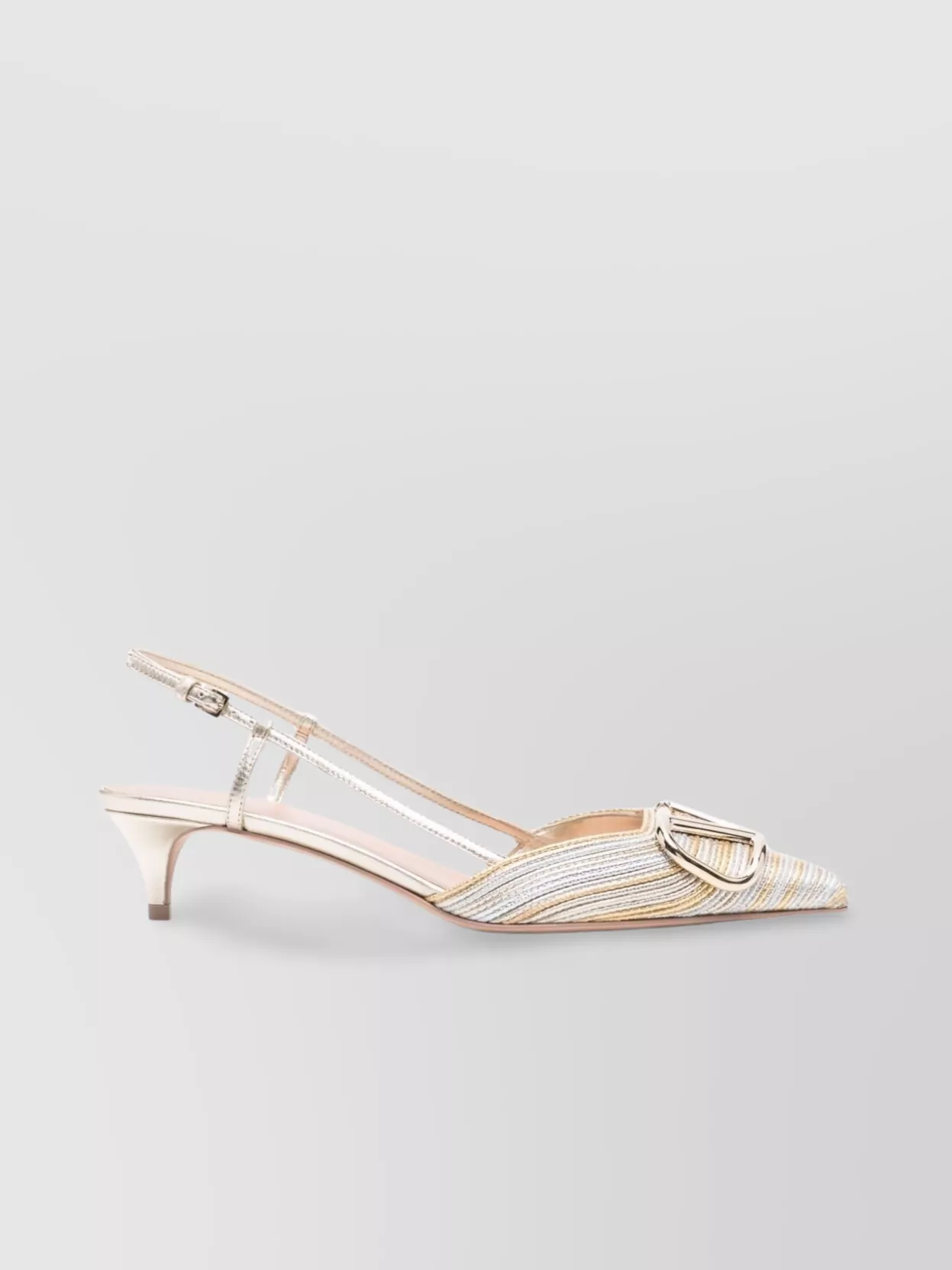 VALENTINO GARAVANI VLOGO SIGNATURE KITTEN HEEL PUMPS 