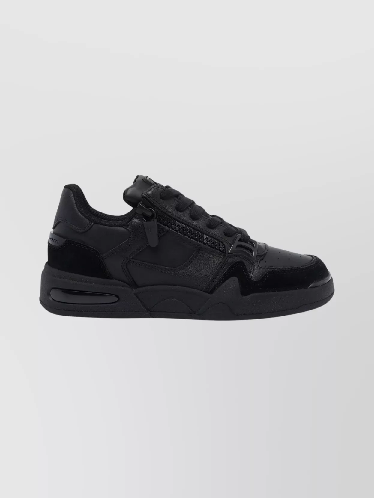 Giuseppe Zanotti Round Toe Perforated Leather Sneakers