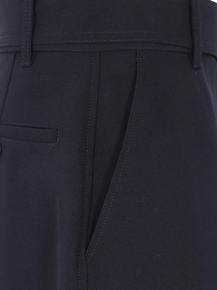 Studio Nicholson Wool High-Rise Wide-Leg Belted Trousers