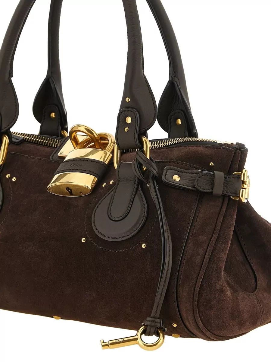 Chloé Paddington Suede Leather Tote Bag