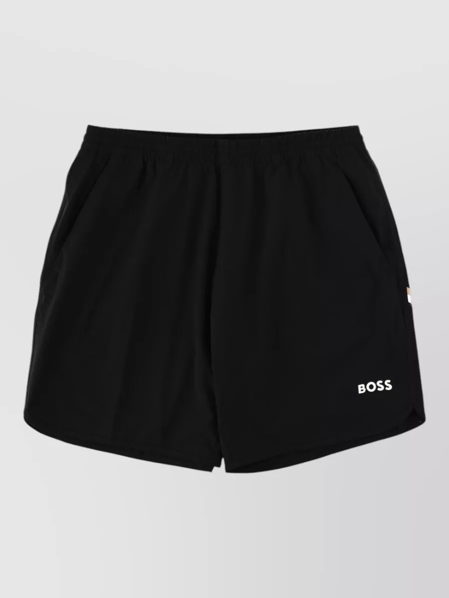 Boss Logo swim shorts