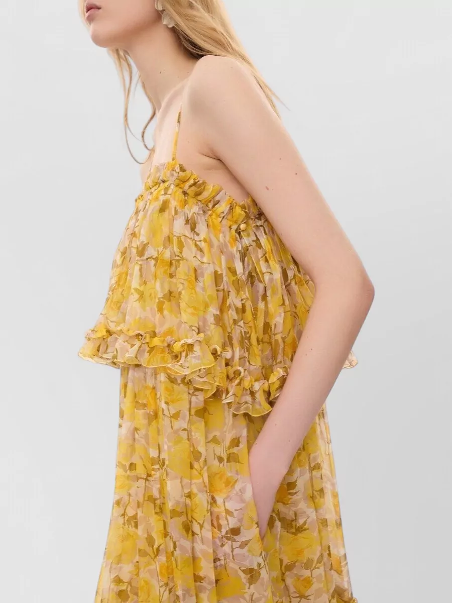 Chloé Silk Ruffled Maxi Dress