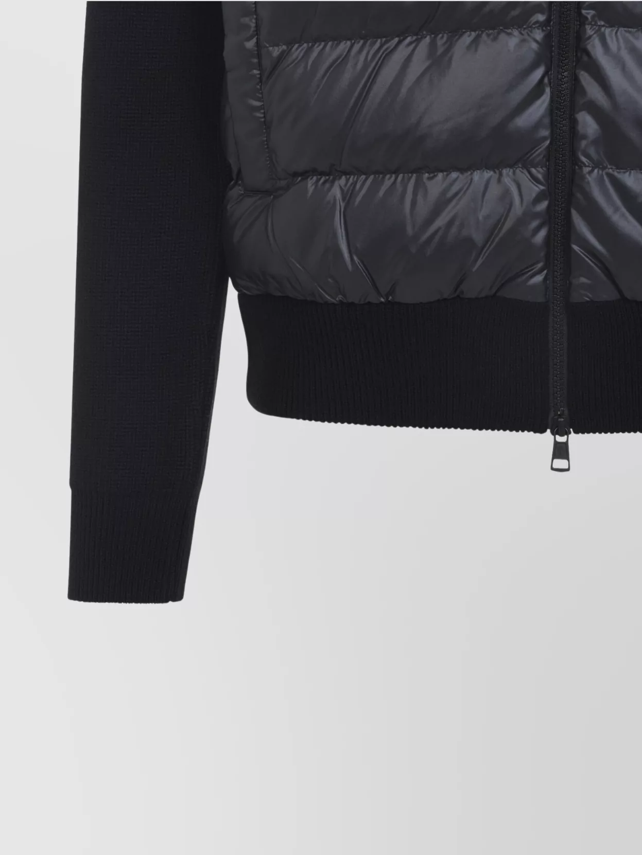 Moncler Hooded Quilted Front Cardigan Knitwear