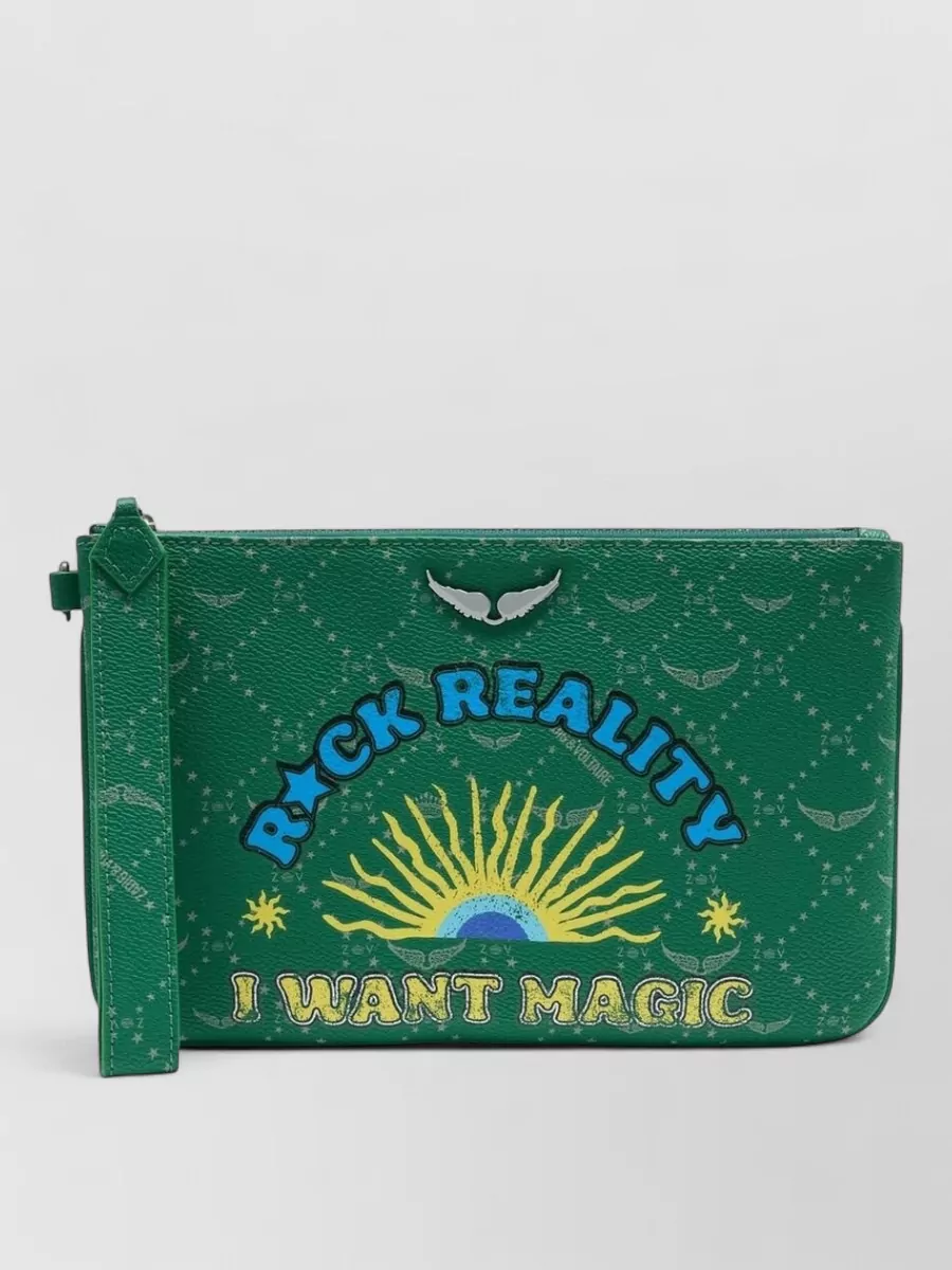 Zadig & Voltaire zadig logo clutch bag