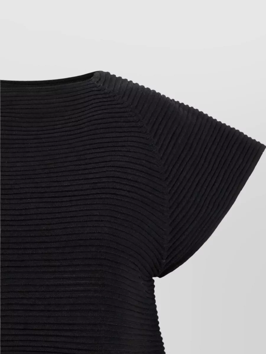 Issey Miyake Ribbed Mini Dress