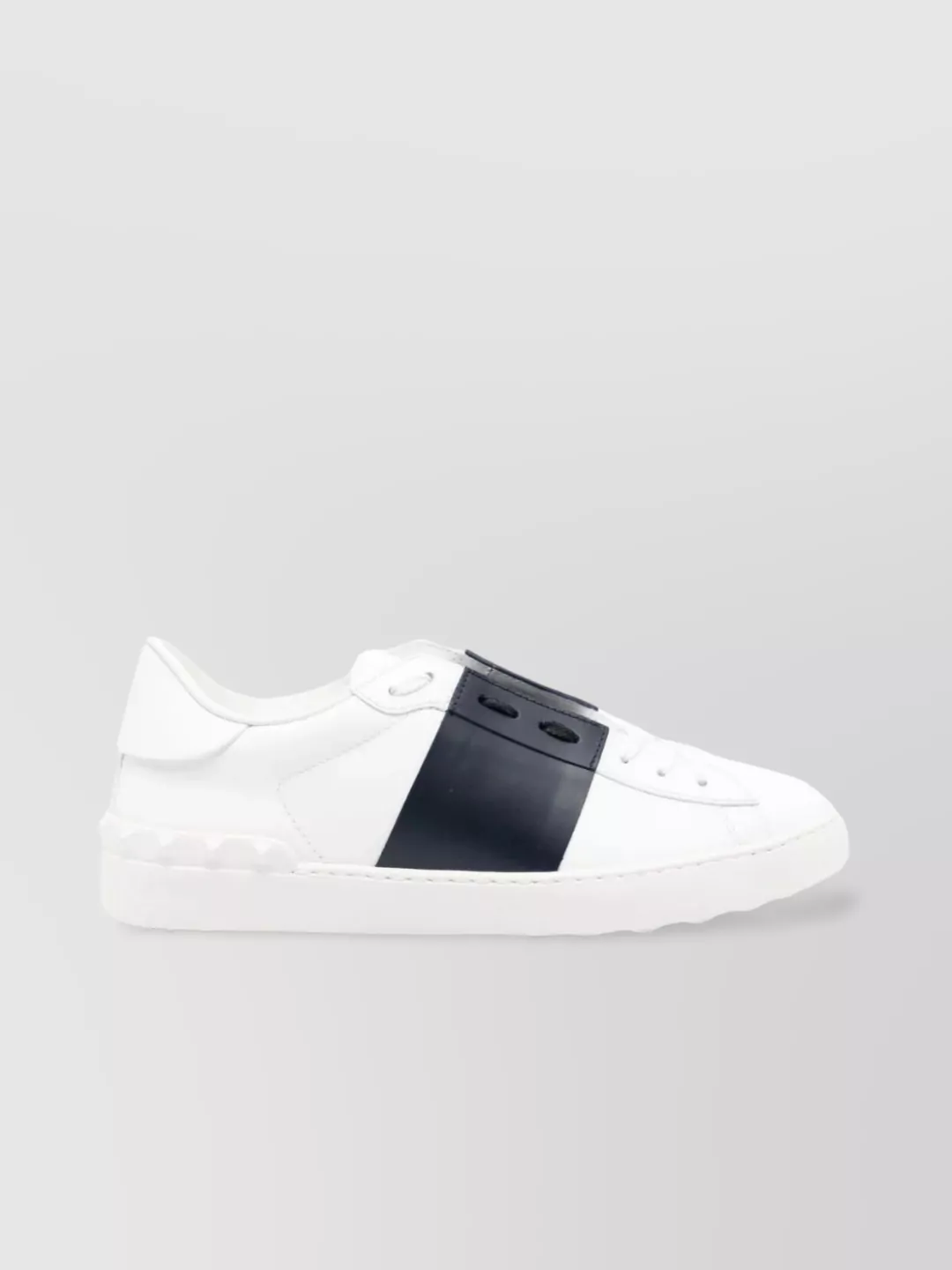Shop Valentino Modern Round Toe Sneakers In White