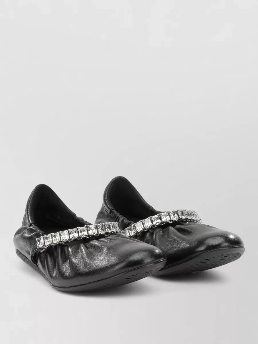 Jimmy Choo leather ballerina flats