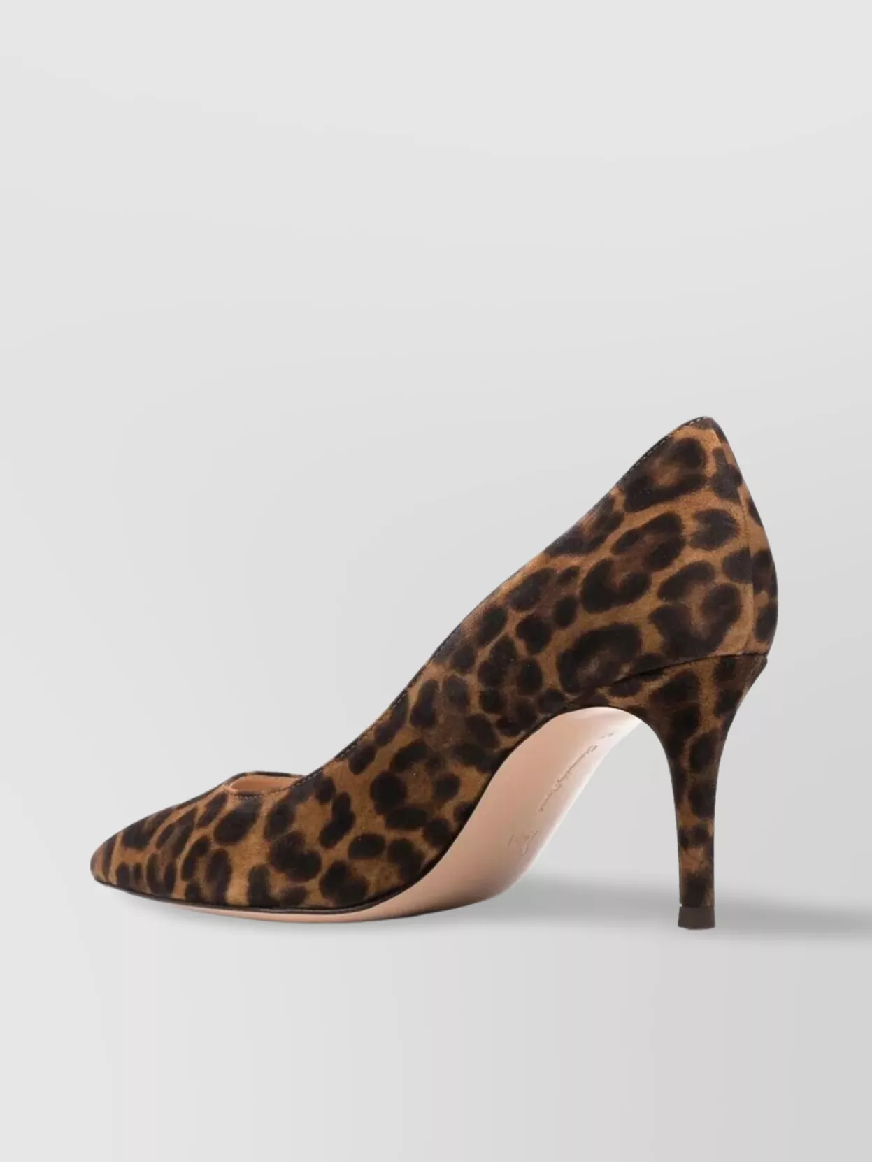 Gianvito Rossi Leopard Print Pointed Toe Stiletto Pumps