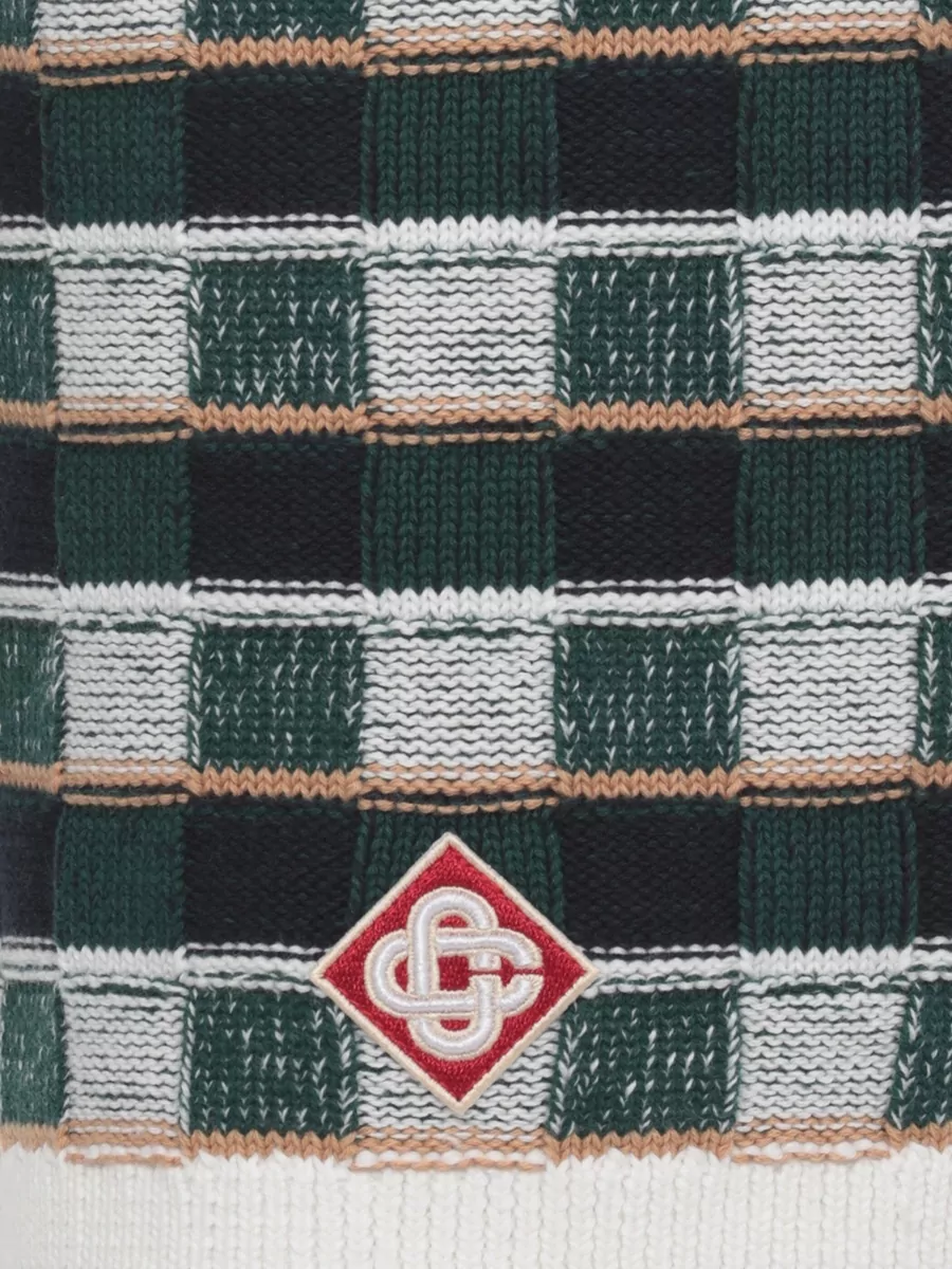 Casablanca Checked Cotton Bermuda Shorts