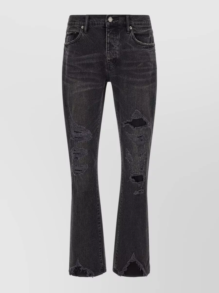 Purple slim-fit denim jeans