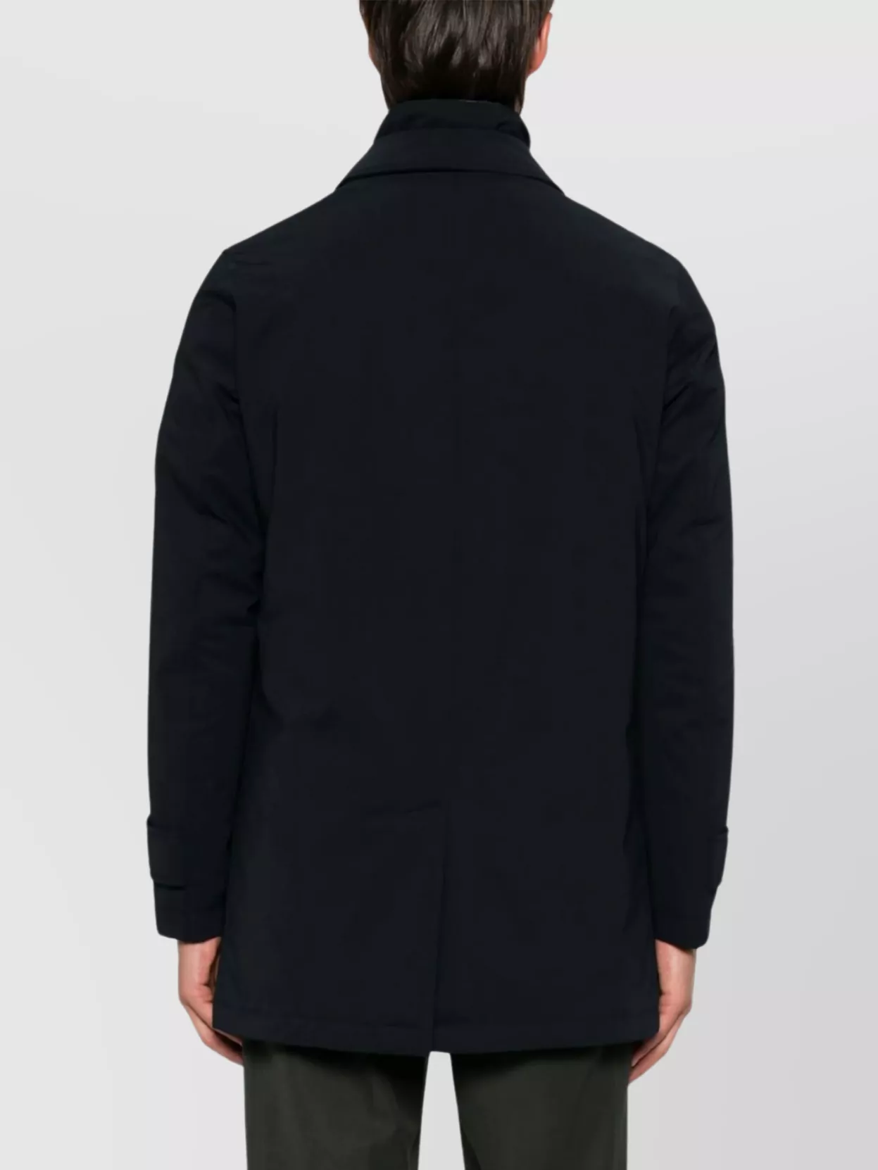 Herno Single Breasted Coat Side Pockets