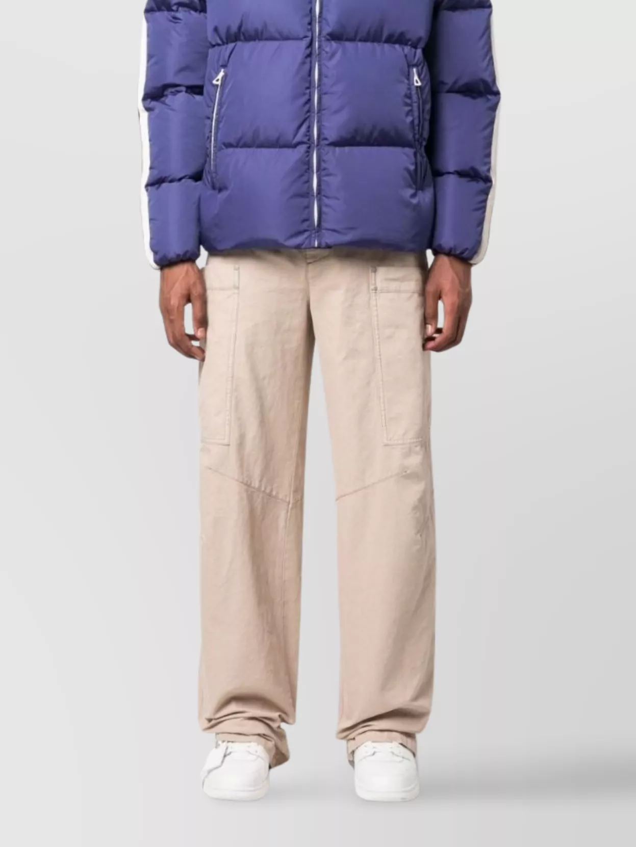 Palm Angels Wide-Leg Cotton Cargo Trousers