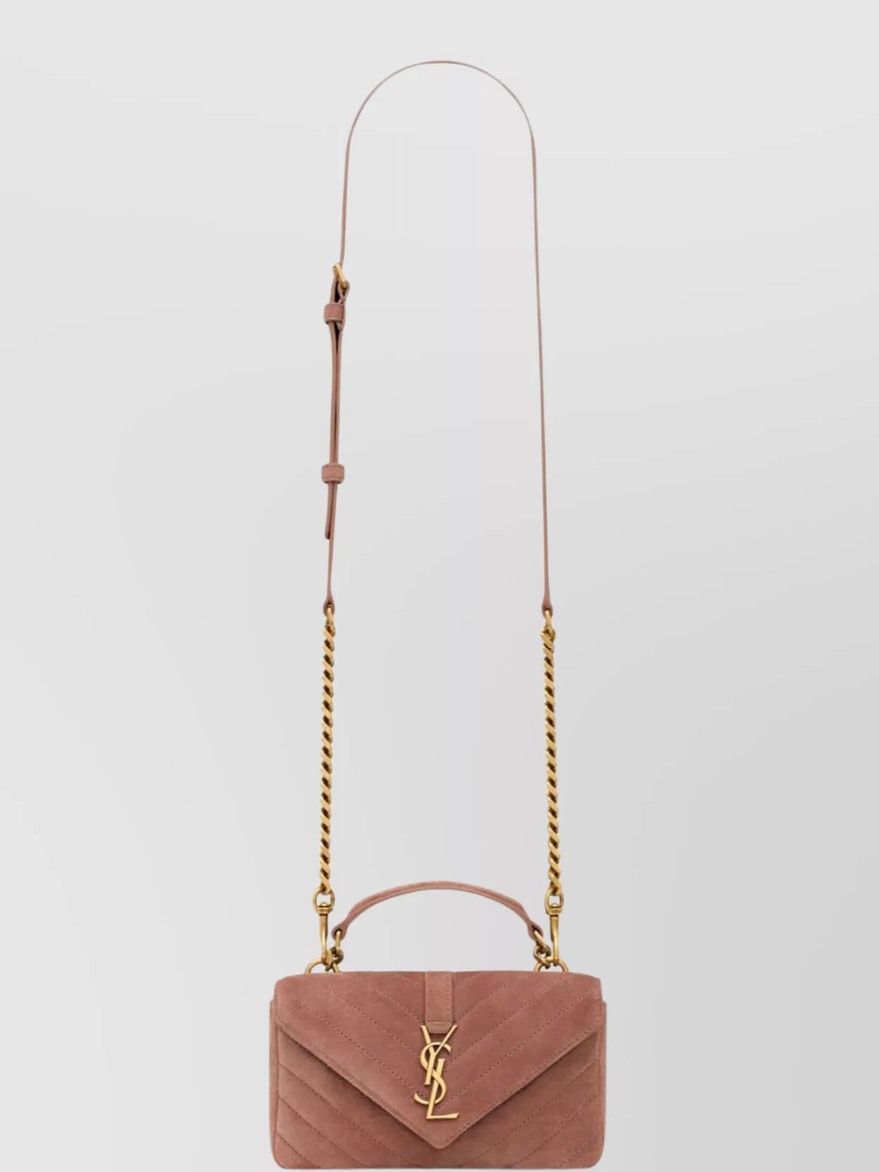 Saint Laurent Mini College In Suede