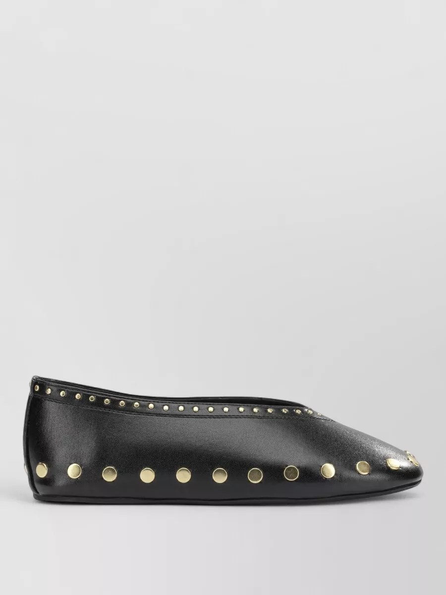 Ganni Studded Ballerina Flats