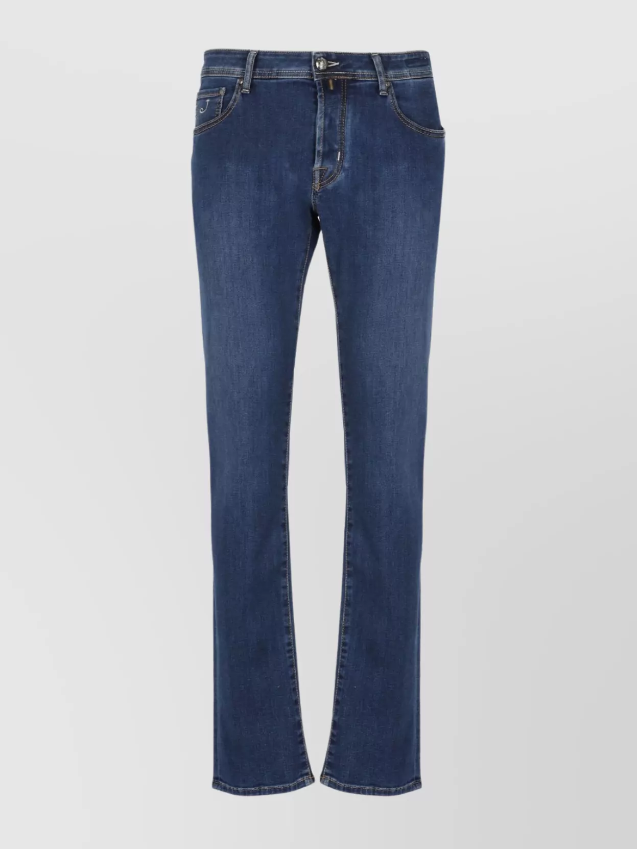 Jacob Cohen Straight Five-pocket Cotton Jeans In Blue